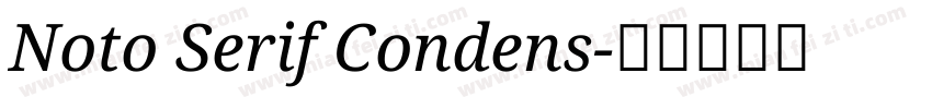 Noto Serif Condens字体转换